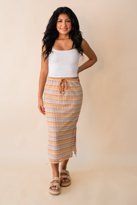 Gilded Sky Midi Skirt