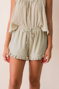 Ever Present Ruffle Hem Shorts