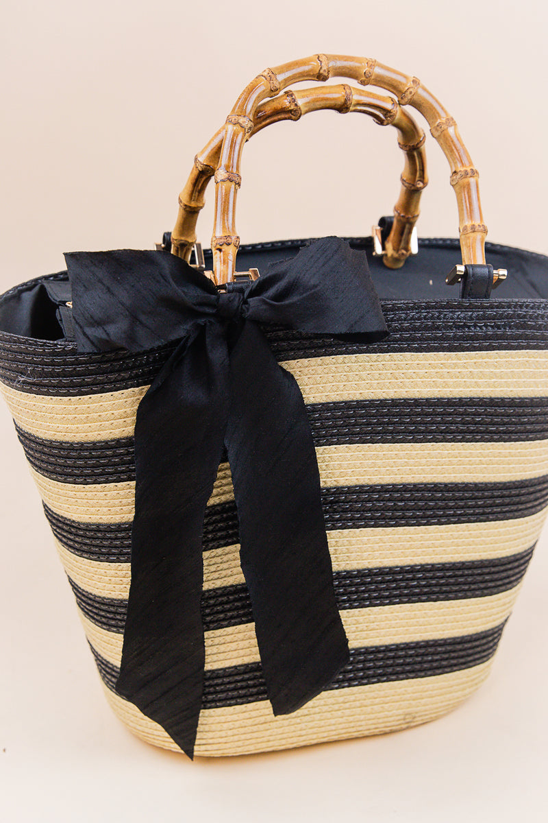 Brynn Straw Bow Tote