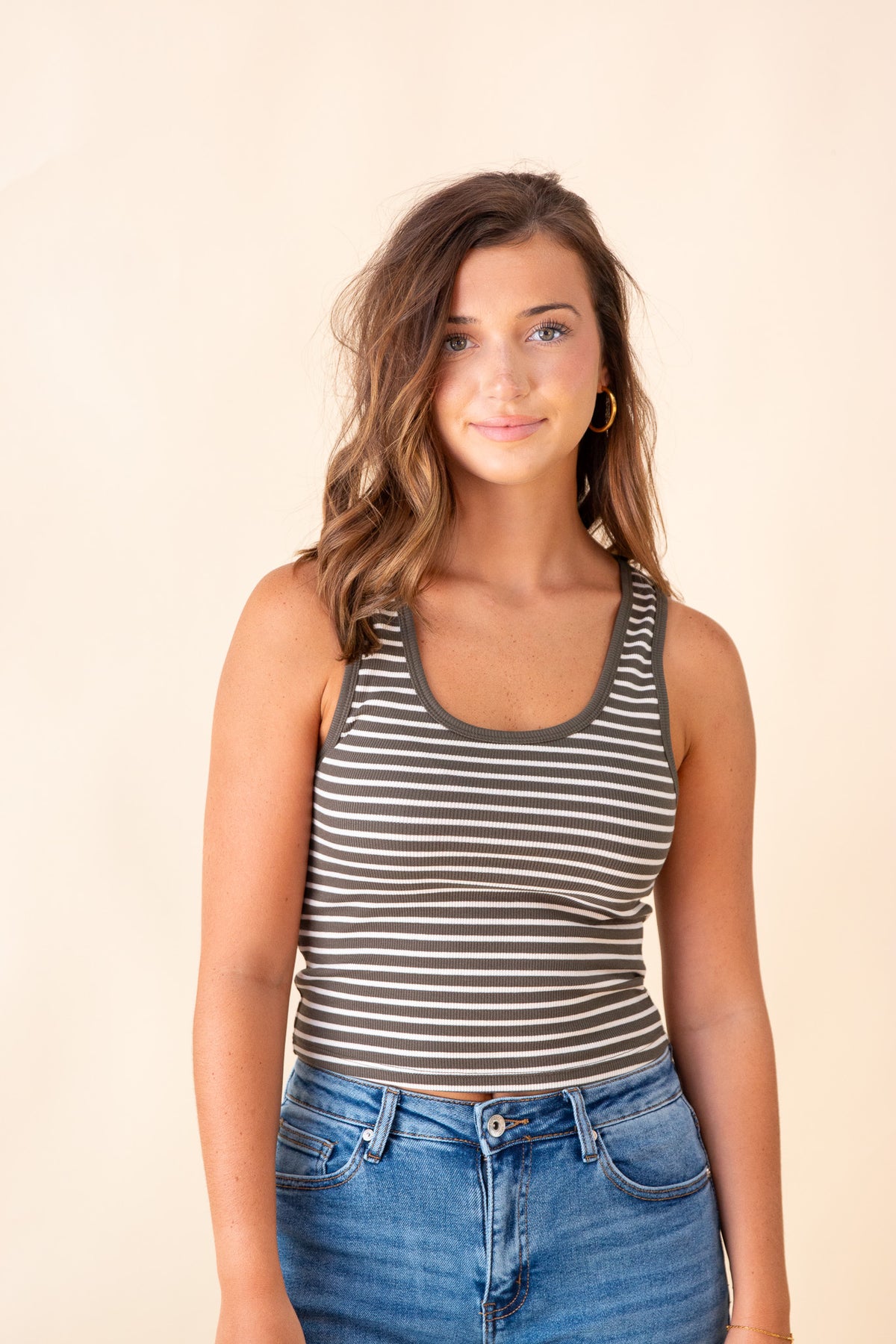 Essy Stripe Rib Top