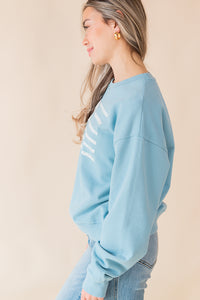 Floral Patch Flag Pullover