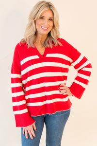 Amalie Striped Pullover