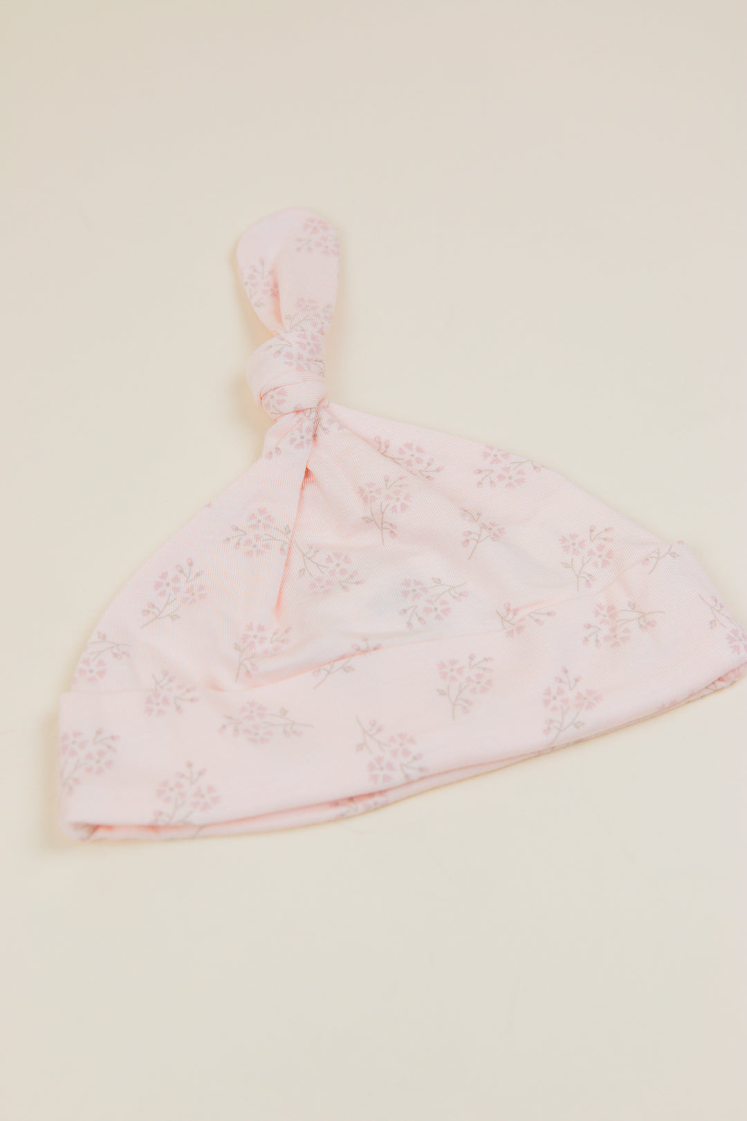 Knotted Baby Hat Pink Blossom