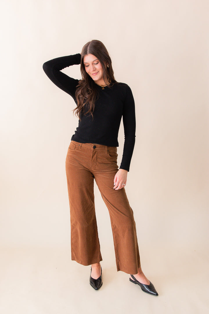 Meg High Rise Fab AB Wider Leg Raw Hem - Long Inseam