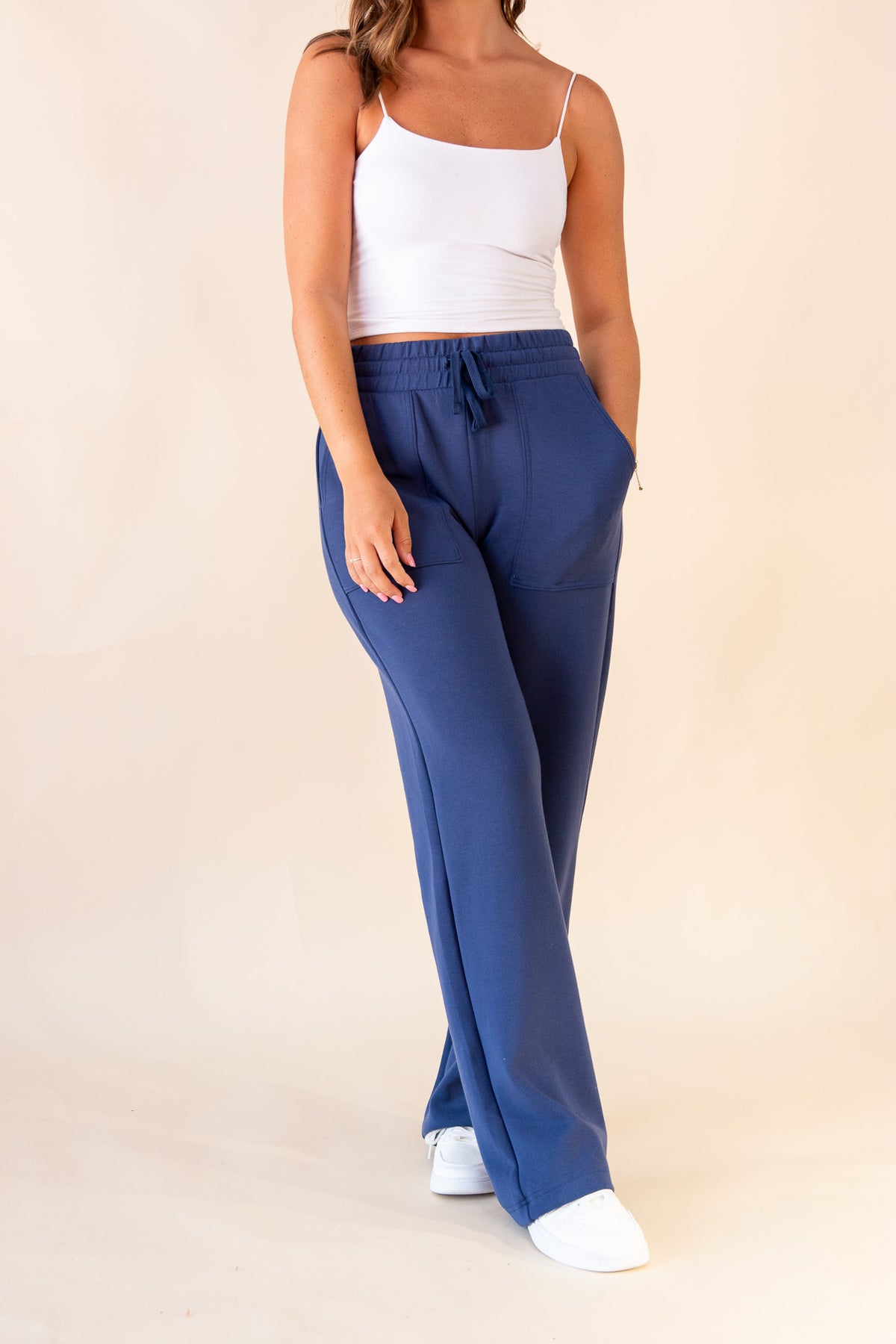 Beth Straight Lounge Pants w/ Pockets