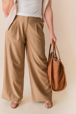 Reese Pleated Wide Leg Trousers