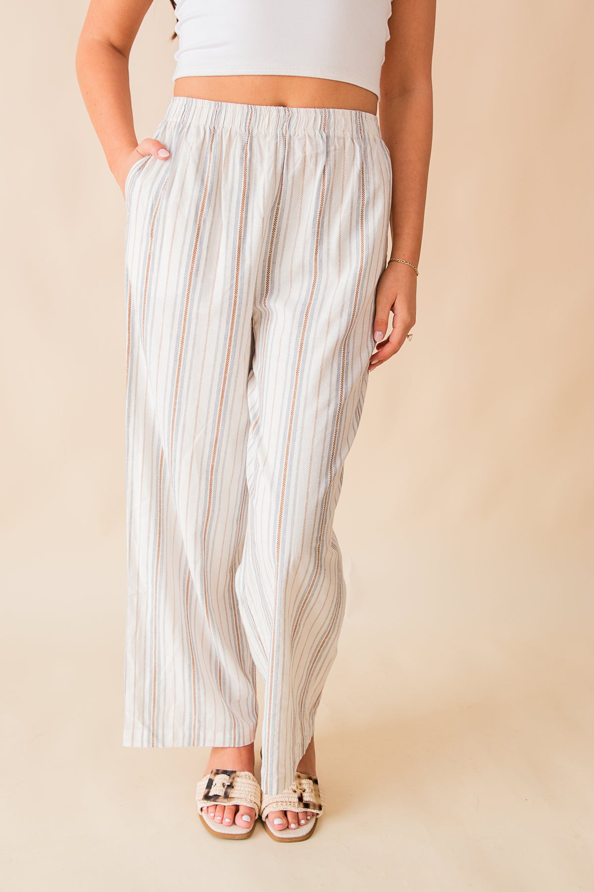 Nopales Striped Pullon Pants