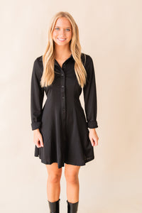 Full of Charm Flare Shirt Dress