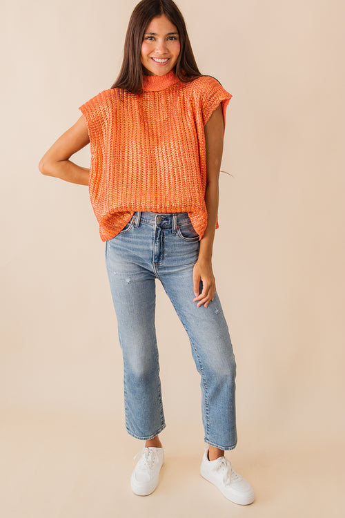 Mel Metallic Top