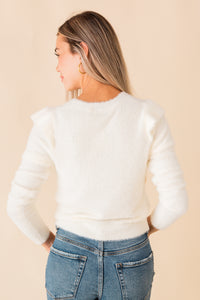 Abigail Ruffle Trim Sweater