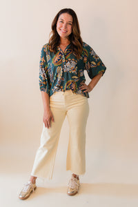Sally Split Neck Top