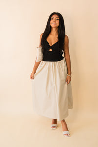 Madrid Mixed Media Dress