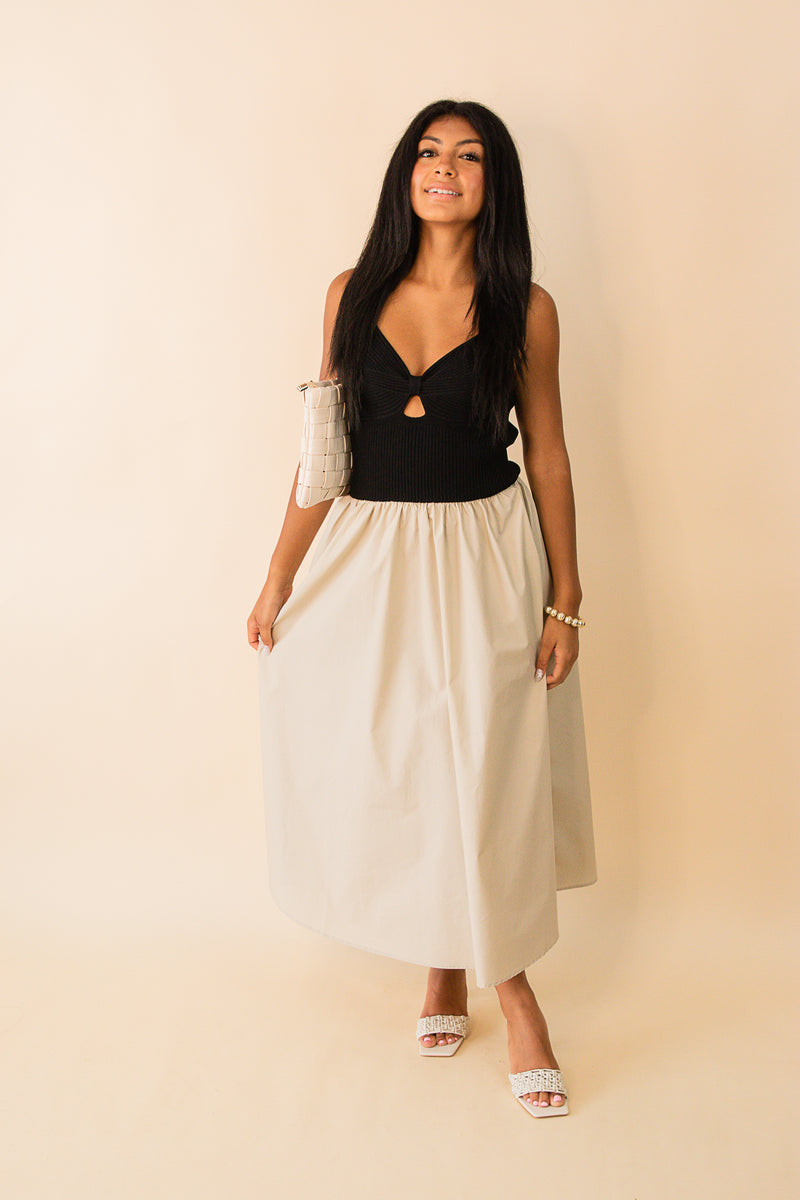Madrid Mixed Media Dress