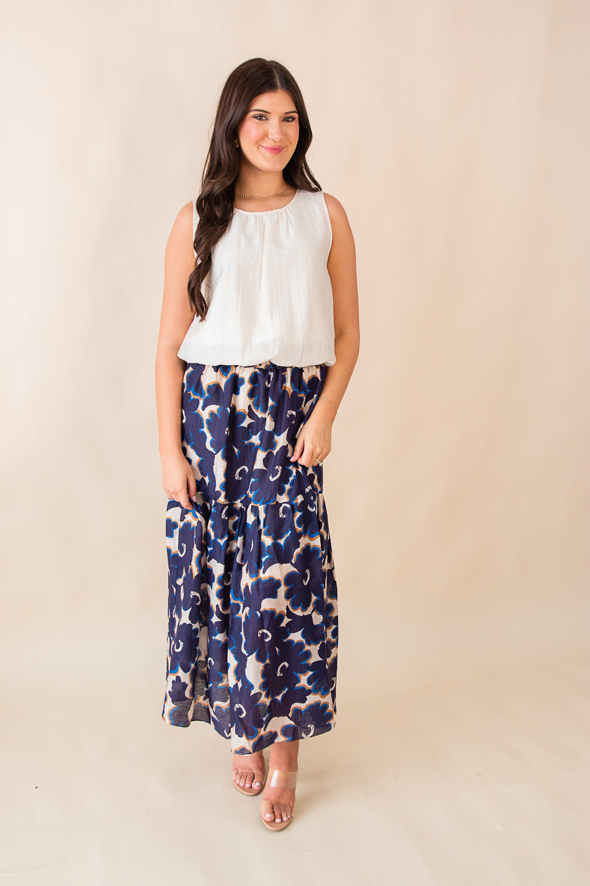 Flora Tiered Maxi Skirt