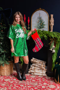 Santa Baby Sequin Mini Dress