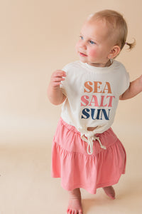 Girl's Tie Front Shirt