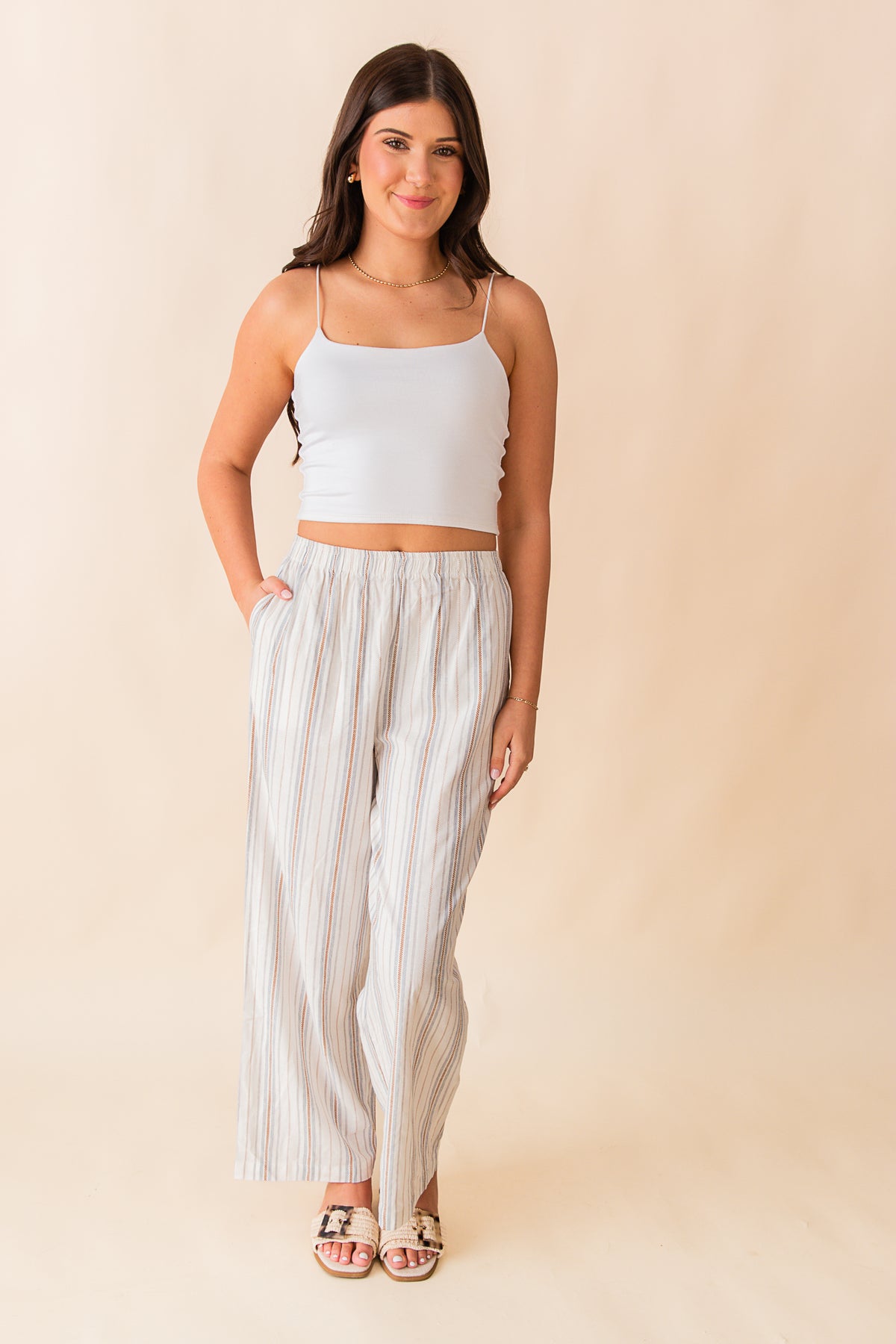 Nopales Striped Pullon Pants