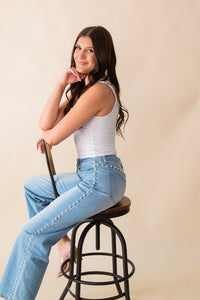 Ronnie Wide Leg Pearl