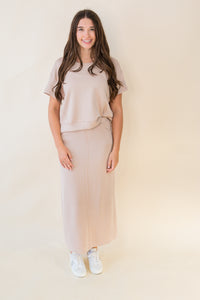 Cloud Fleece Maxi Skirt