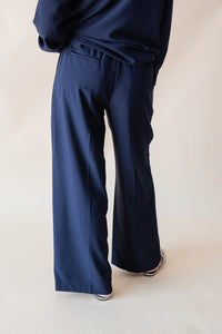 Kaia Contrast Stitch Belted Trousers