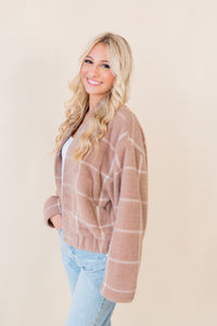 Lex Plaid Bomber Jacket