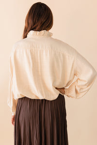 Maya Ruffle Neck Top