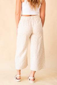 Jacquard Linen Lounge Pants