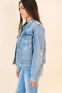 Juno Distressed Denim Jacket