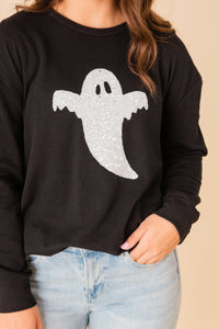 Ghost Sequin Sweatshirt