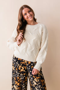Go Forth New Cable Knit Sweater