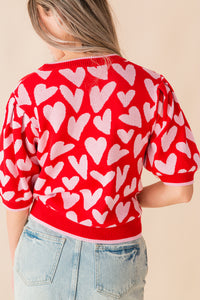 Diana Heart Sweater