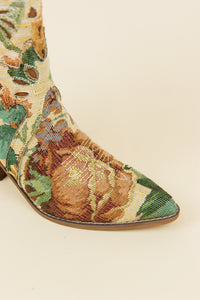 The Sorrel Floral Tapestry Western Bootie