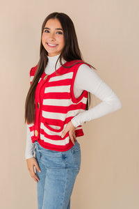 Melissa Striped Sweater Vest
