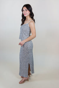 Luster Sequin Maxi Skirt