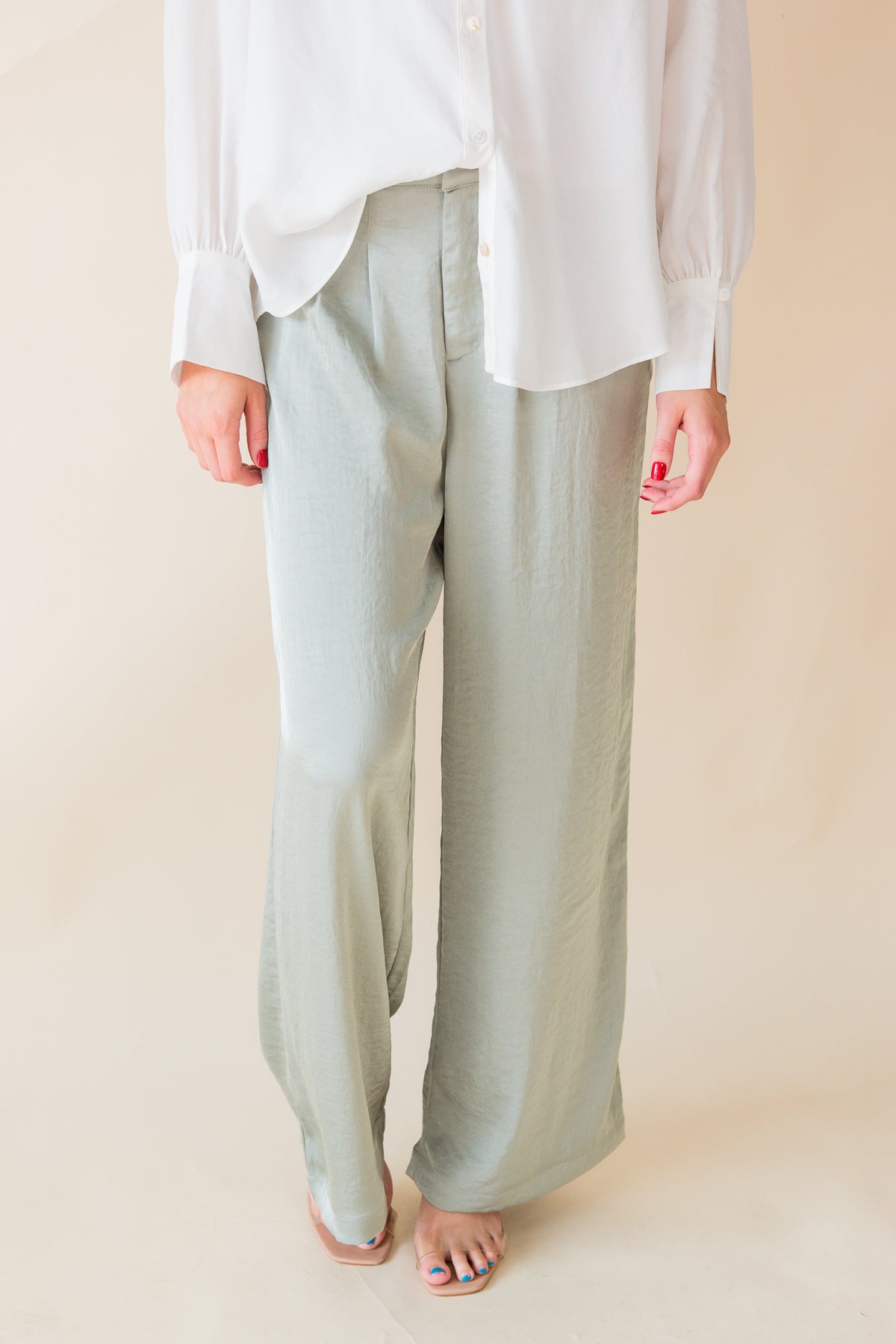 Culture Satin Wide Leg Pant