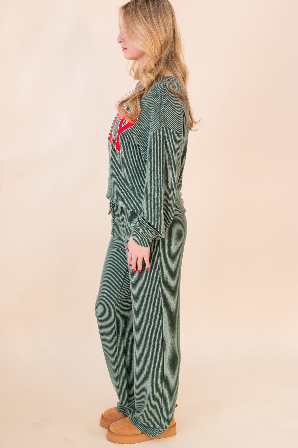 Jolly Corded L/S Christmas Graphic Pants Set