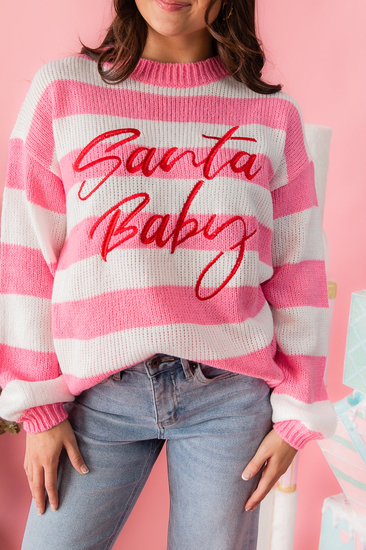 Festive Santa Baby Sweater