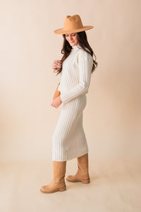 Cosette Rib Knit Midi Skirt