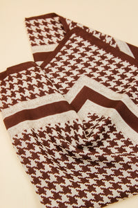 Scarvii Classic Houndstooth Square Scarf