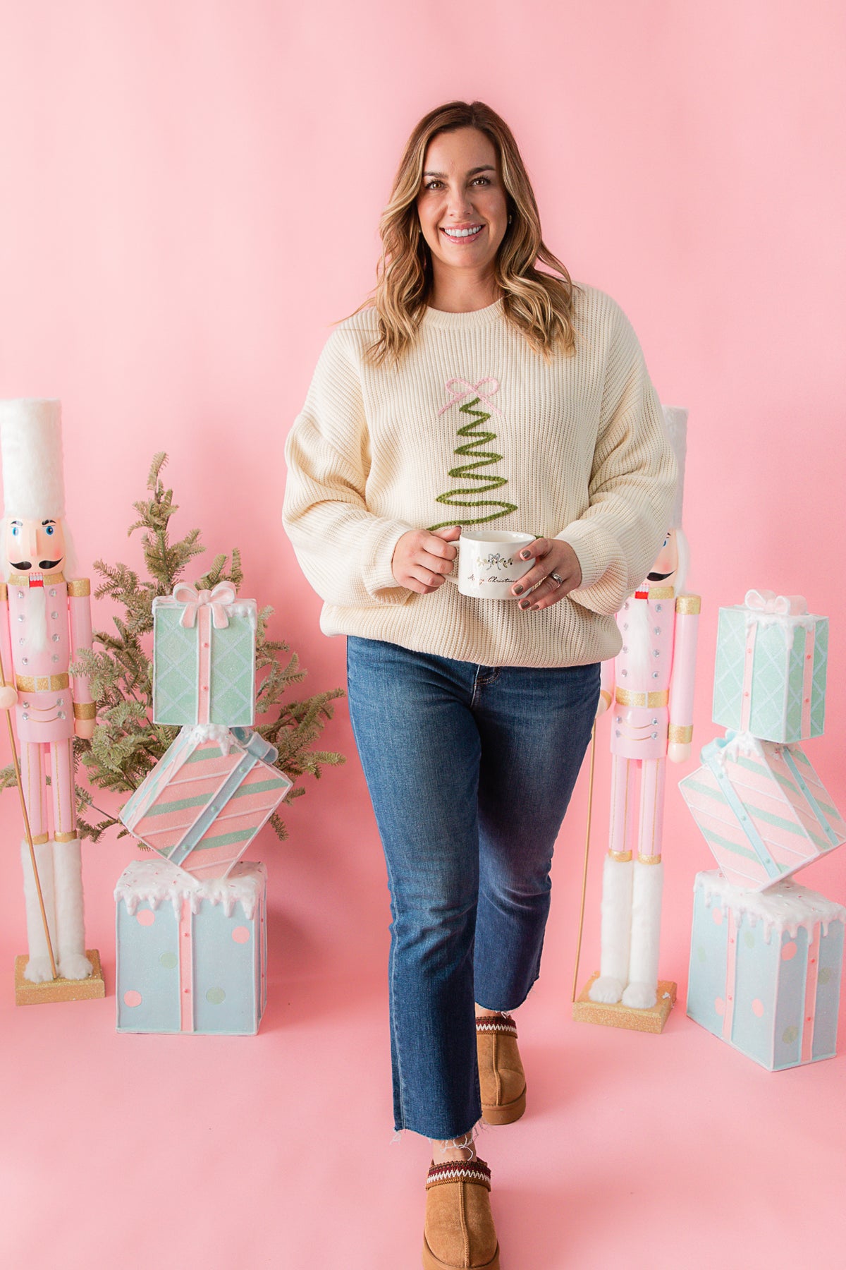 Coquette Christmas Tree Women's Sweater