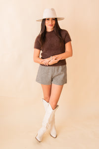 Rudy Ribbed Shortsleeve Sweater