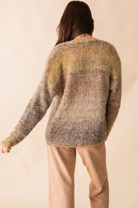 Smiley Ombre Knit Cardigan