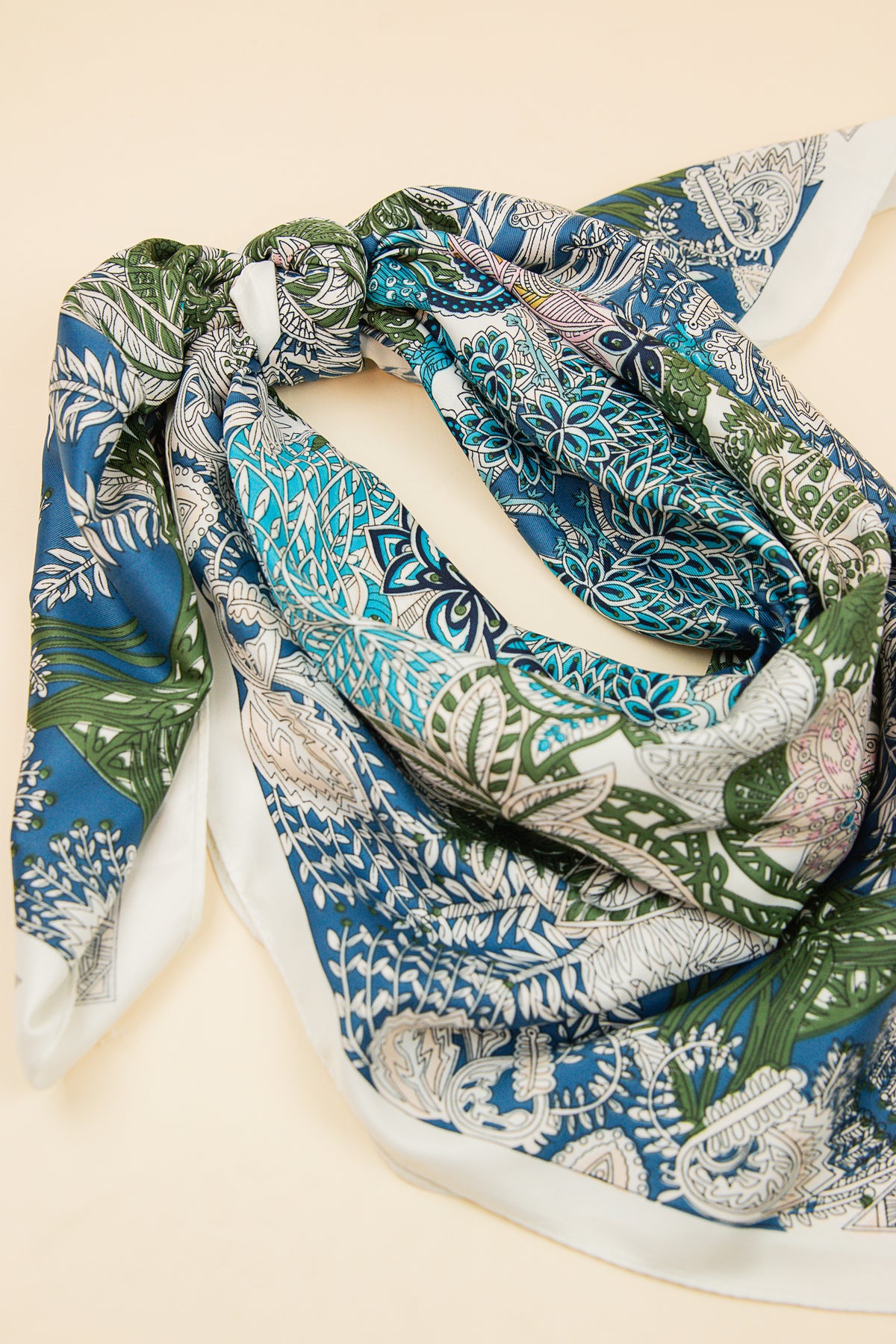 Scarvii Botanical Floral Square Scarf