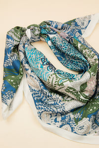 Scarvii Botanical Floral Square Scarf
