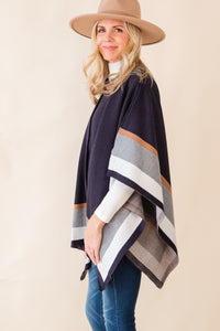 Leilani Stripe Sweater Cape