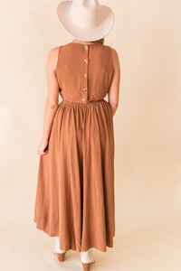 Sugarloaf Buttoned Back Midi Dress