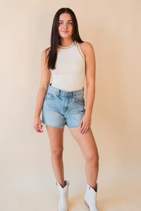 Inez Contrast Neckband Sweater Tank