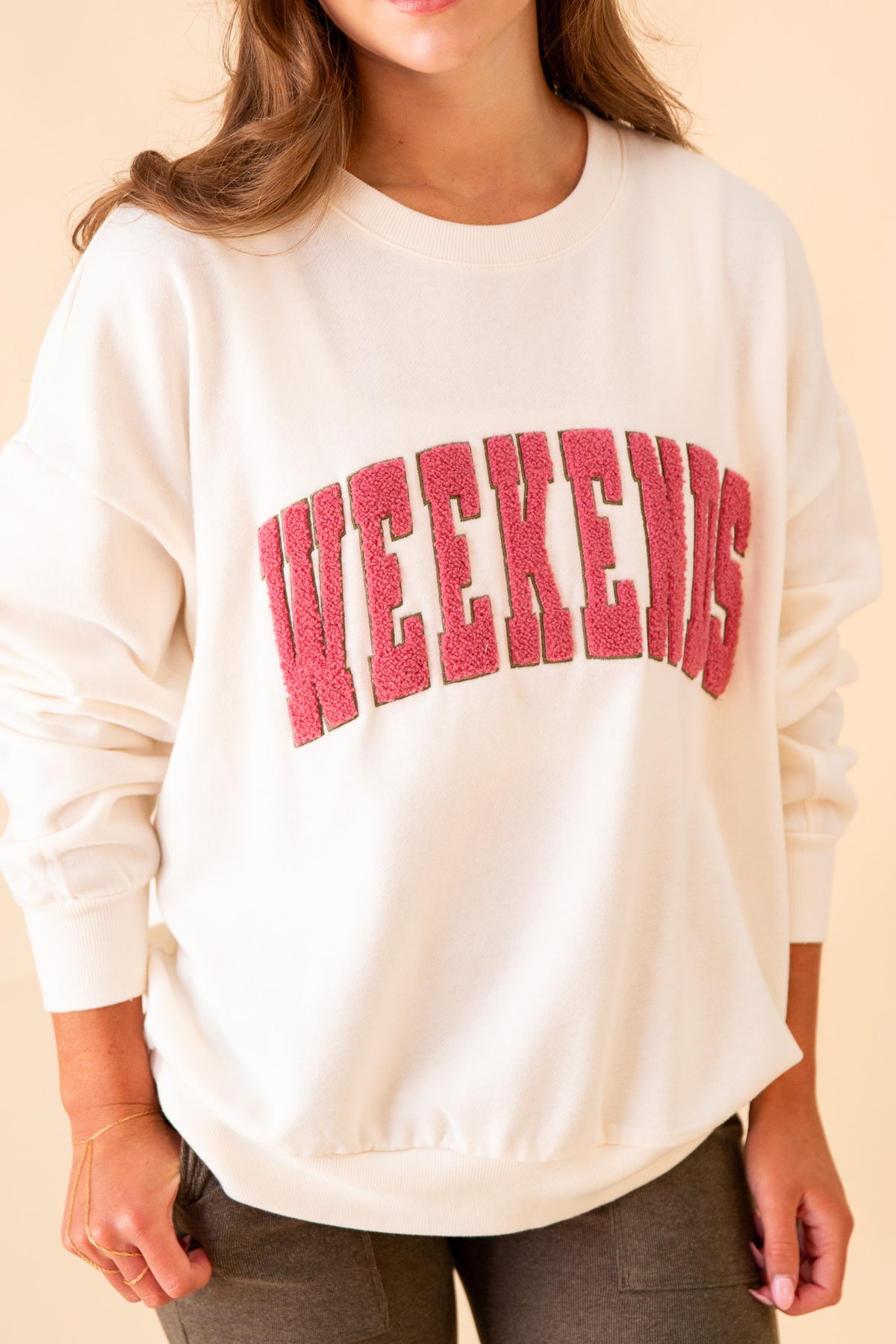 Oversized Weekends Sweatshirt