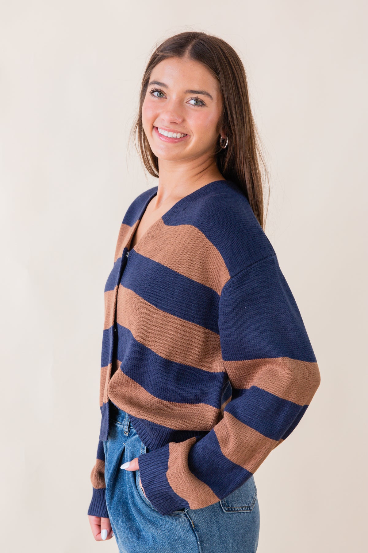 Liana Bold Stripe Cardi