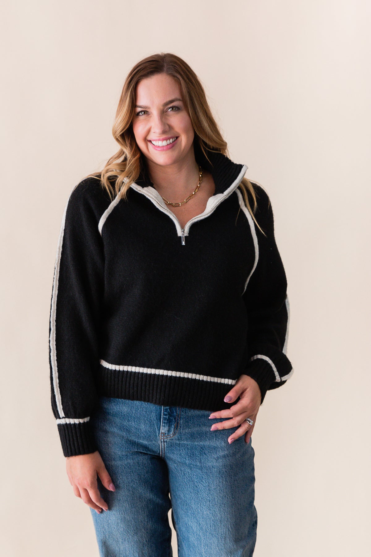 Alps Half Zip Sweater